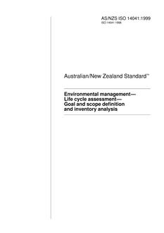 AS/NZS ISO 14041