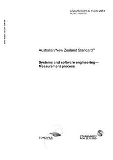 AS/NZS ISO/IEC 15939:2013