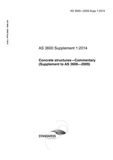 AS 3600-2009 Supp 1:2014
