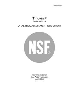 NSF Tinuvin P – 2018